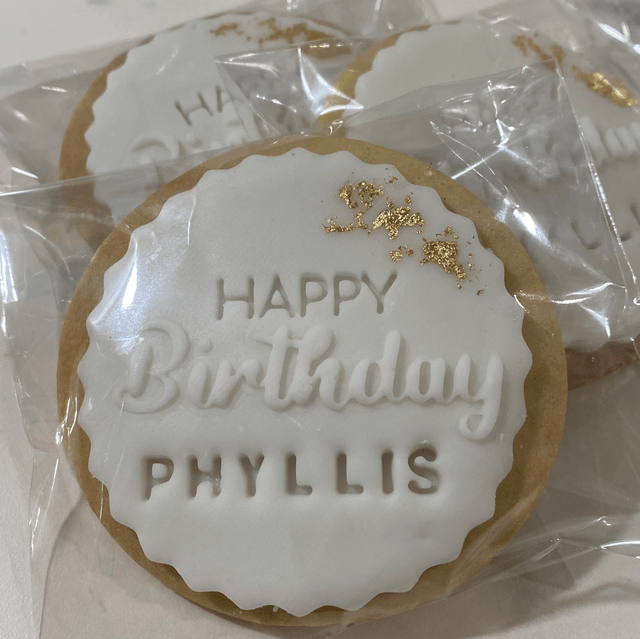 "Happy Birthday" Sugar biscuits box (6 biscuits)